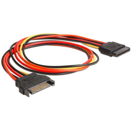 Delock - Prodlužovací šňůra - SATA napájení (F) do SATA napájení (M) - 50 cm