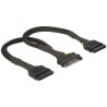 Delock - Elektrický kabel - SATA napájení (M) do SATA napájení (F) - 25 cm