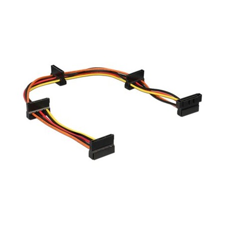 Delock - Separátor k napájení - SATA napájení (Z) do SATA napájení (R) - 40 cm - vícebarevné