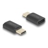 Delock - USB adaptér - 24 pin USB-C (M) do 24 pin USB-C (F) - Thunderbolt 4 - 48 V - 5 A - podpora napájení Power Delivery 3.1