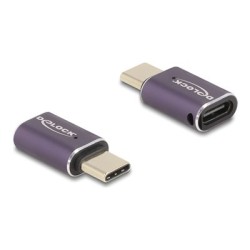 Delock - USB adaptér - 24 pin USB-C (M) do 24 pin USB-C (F) - Thunderbolt 4 - 48 V - 5 A - rychlost prenosu dat až 40 Gbps