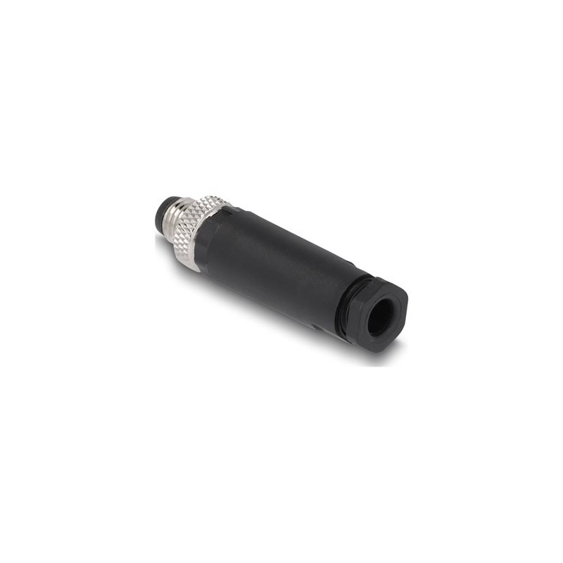 Delock - Konektor k napájení - 8 pin M8 (M) - 60 V - 3 A - cerná