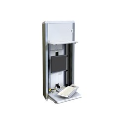 Ergotron StyleView VL - PC enclosure system - montáž na stěnu - 22" - bílá