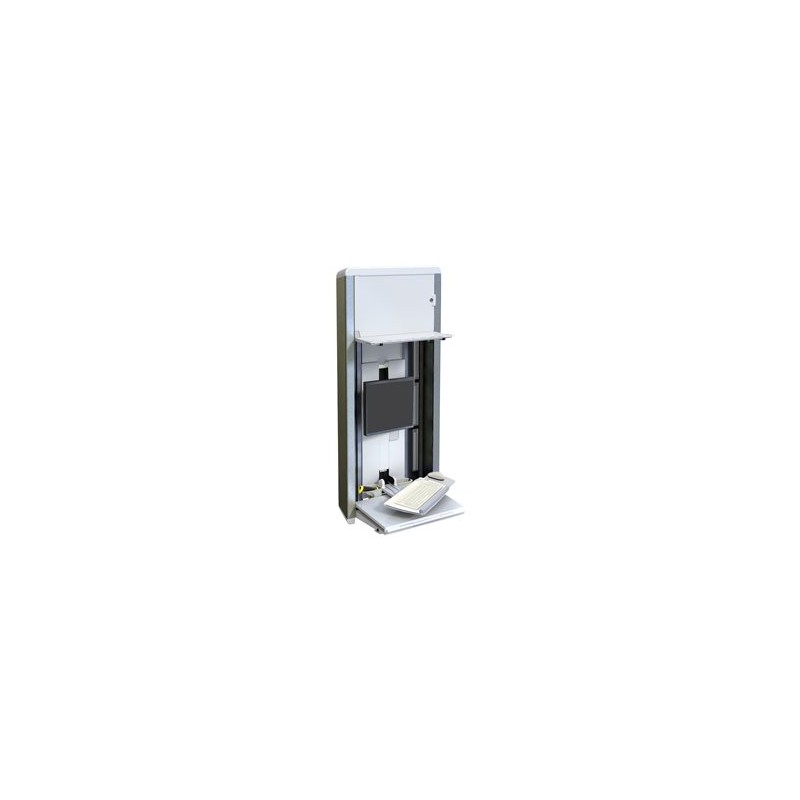 Ergotron StyleView VL - PC enclosure system - montáž na stěnu - 22" - bílá