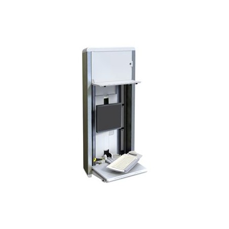 Ergotron StyleView VL - PC enclosure system - montáž na stěnu - 22" - bílá