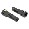 Delock - Tesnící spojka kabelu - M16, ventilace, odlehcení tahu, prachotesné a vodotesné IP68 - cerná, RAL 9005 (balení 2)