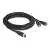 Delock - USB / sériový kabel - 8pinový M12-A (F) do USB (F) - 30 V - 1.5 A - 5 m - A-kódované - cerná