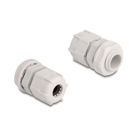 Delock - Cable gland (M12) - šedá (balení 10)