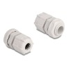 Delock - Cable gland (M12) - šedá (balení 10)