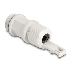 Delock - Kabelová pruchodka (M28) - uchycení pomocí kabelového pásku - gray (RAL 7035)
