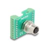 Delock - Sítový adaptér - 17 pin M12 (F) do 18pinový svorkový blok - A-kódované, pro instalaci