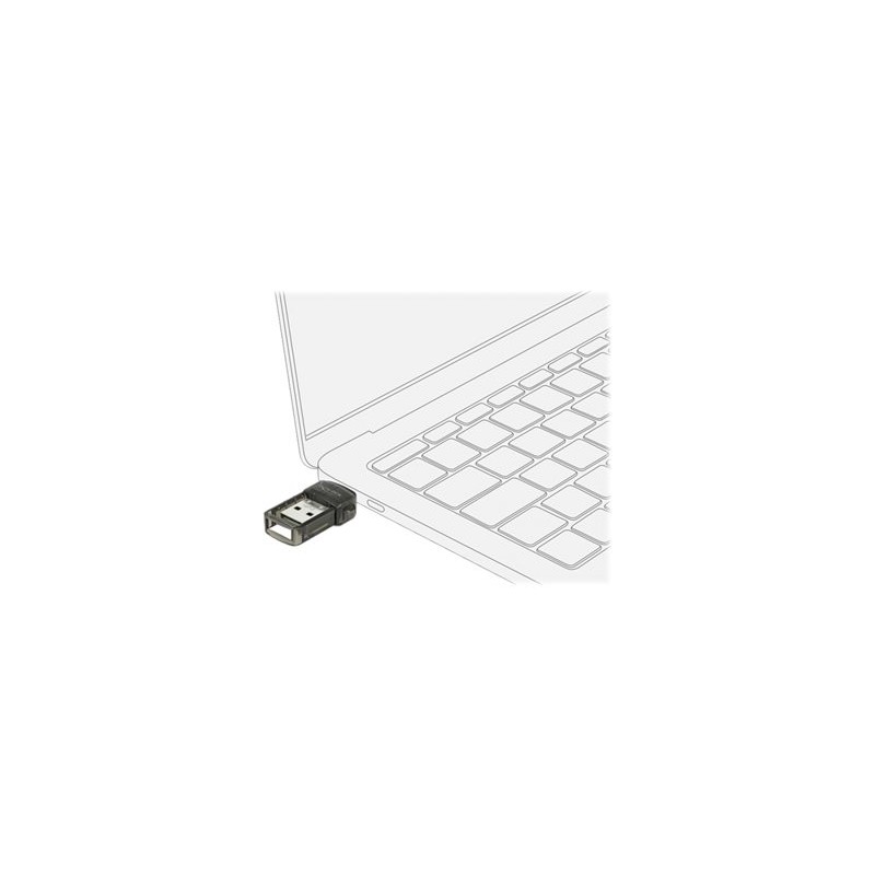 Delock USB 2.0 Bluetooth 4.0 Adapter 2 in 1 USB Type-C or Type-A - Síťový adaptér - USB 2.0 - Bluetooth 4.0 - Třída 2