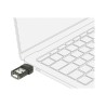 Delock USB 2.0 Bluetooth 4.0 Adapter 2 in 1 USB Type-C or Type-A - Síťový adaptér - USB 2.0 - Bluetooth 4.0 - Třída 2