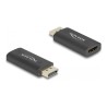Delock - Video adaptér - DisplayPort s piny (male) do HDMI se zdírkami (female) - cerná - aktivní, podpora HDR10