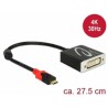Delock - Externí video adaptér - RTD2171U - USB-C - DVI - černá - maloobchod