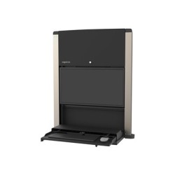 Ergotron CareFit - Pracovní stanice s montáží na zeď - matná čerň