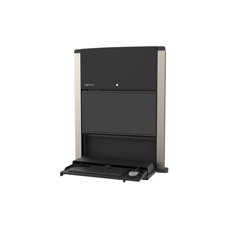 Ergotron CareFit - Pracovní stanice s montáží na zeď - matná čerň