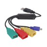 Delock USB 2.0 external 4-port cable HUB - Rozbočovač - 4 x USB 2.0 - desktop