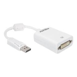 Delock Displayport to DVI Adapter - Adaptér DisplayPort - DisplayPort (M) do DVI-I (F) - 12.5 cm