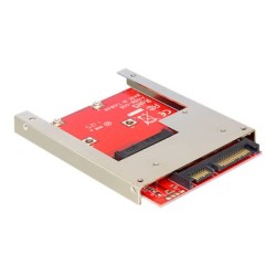 Delock Converter SATA 22 pin mSATA with 2.5" Frame - Adaptér rozhraní - mSATA - mSATA - SAS 6Gb/s, SATA 6Gb/s