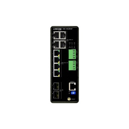 LANCOM IGS-3510XUP - Prepínac - prumyslový - L3 - rízený - 4 x 10/100/1000/2.5G (PoE++) + 4 x 10/100/1000 (PoE+) + 2 x 10
