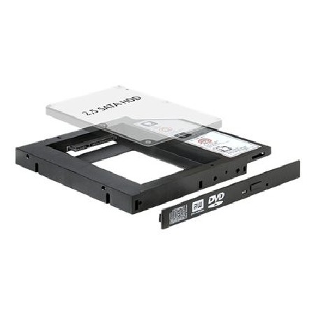 Delock - Bay adaptér pro datový sklad - 2.5" - 5,25" Slim Line na 2,5" 61993