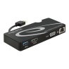 Delock - Dokovací stanice - USB - VGA, HDMI - 1GbE