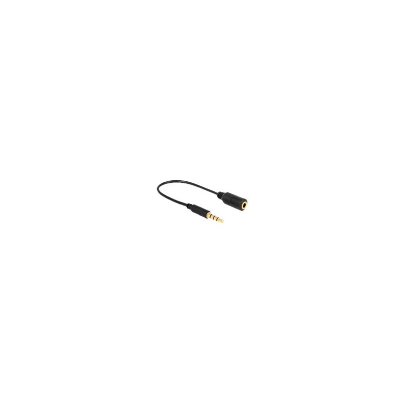 Delock - Audio adaptér - mini-phone stereo 3.5 mm se zdířkami (female) do mini-phone stereo 3.5 mm s piny (male) - 17.5 cm