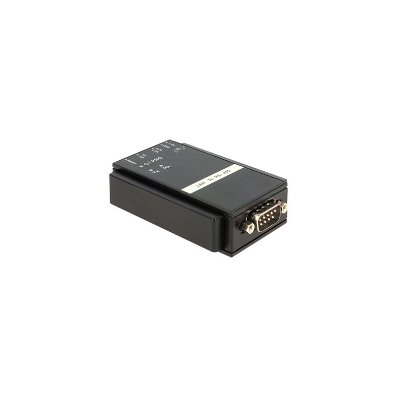 Delock Converter Ethernet LAN Serial RS-232 - Sériový adaptér - Ethernet 100 - RS-232 x 1