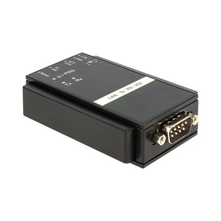 Delock Converter Ethernet LAN Serial RS-232 - Sériový adaptér - Ethernet 100 - RS-232 x 1