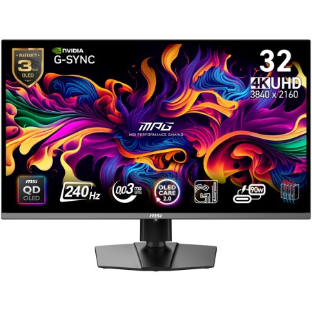 MSI MPG/321URX/31,5"/QD-OLED/4K UHD/240Hz/0,03ms/Černá/3R