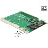 Delock Converter 22 pin M.2 NGFF - Řadič úložiště - SATA 6Gb/s - SATA 6Gb/s