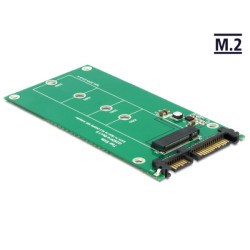 Delock Converter SATA 22 pin M.2 NGFF - Adaptér SATA - SATA combo do M slot na klíč (podporuje moduly s klíčem M nebo klíčem