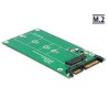 Delock Converter SATA 22 pin M.2 NGFF - Adaptér SATA - SATA combo do M slot na klíč (podporuje moduly s klíčem M nebo klíčem