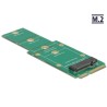 Delock Adapter M.2 NGFF mSATA - Radic úložište - M.2 - M.2 Card - mSATA