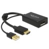 Delock - Nástroj pro převod videa - HDMI - DisplayPort - černá - maloobchod