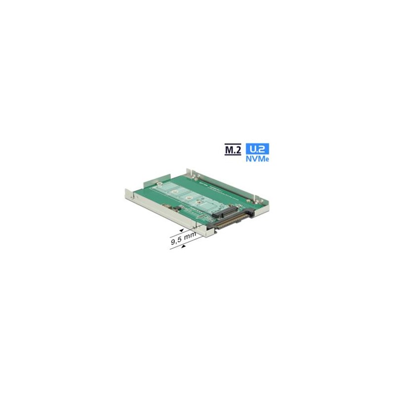 Delock Converter U.2 SFF-8639 M.2 NGFF NVMe Key M - Bay adaptér pro datový sklad - 2.5" to M.2