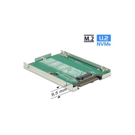 Delock Converter U.2 SFF-8639 M.2 NGFF NVMe Key M - Bay adaptér pro datový sklad - 2.5" to M.2