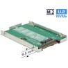 Delock Converter U.2 SFF-8639 M.2 NGFF NVMe Key M - Bay adaptér pro datový sklad - 2.5" to M.2