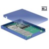 Delock - Kryt úložiště - M.2 Card / mSATA - USB 3.1 (Gen 2)