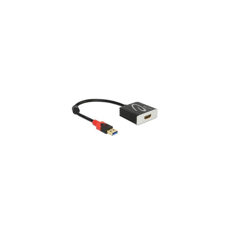 Delock Adapter USB 3.0 Type-A male HDMI female - Externí video adaptér - USB 3.0 - HDMI - černá