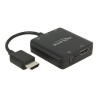 Delock 4K compact - Extraktor zvukového signálu HDMI - černá