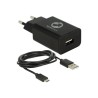 Tragant - Síťový adaptér - 12 Watt - 2.4 A (USB) - na kabelu: Micro-USB - černá