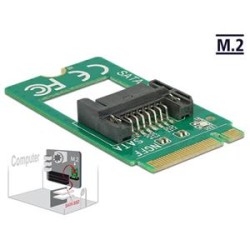 Delock Adapter M.2 Key B male SATA 7 pin - Adaptér rozhraní - SATA 6Gb/s - M.2 Card