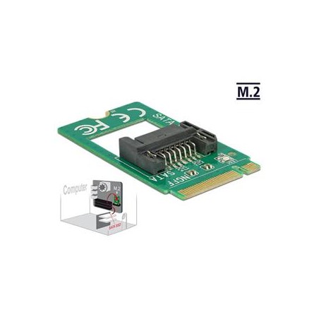 Delock Adapter M.2 Key B male SATA 7 pin - Adaptér rozhraní - SATA 6Gb/s - M.2 Card