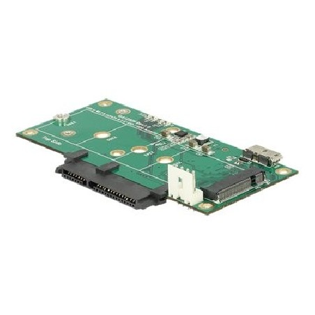 Delock - Řadič úložiště - mSATA, M.2 - M.2 Card / SATA 6Gb/s / mSATA - USB 3.1 (Gen 2)