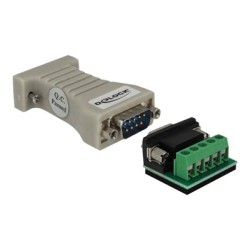 Delock Converter 1 x Serial RS-232 DB9 female to 1 x Serial RS-422/485 DB9 male with ESD protection 15 kV - Sériový adaptér
