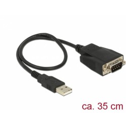 Delock - Sériový adaptér - USB typ A (M) do DB-9 (M) - 35 cm