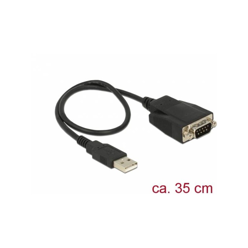 Delock - Sériový adaptér - USB typ A (M) do DB-9 (M) - 35 cm
