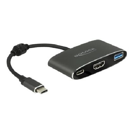 Delock - Externí video adaptér - VL101 - USB-C 3.1 - HDMI - šedá - maloobchod